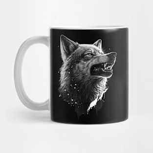 Wolf Black & White 0.1 Mug